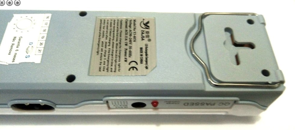 Luminária de luz emergência