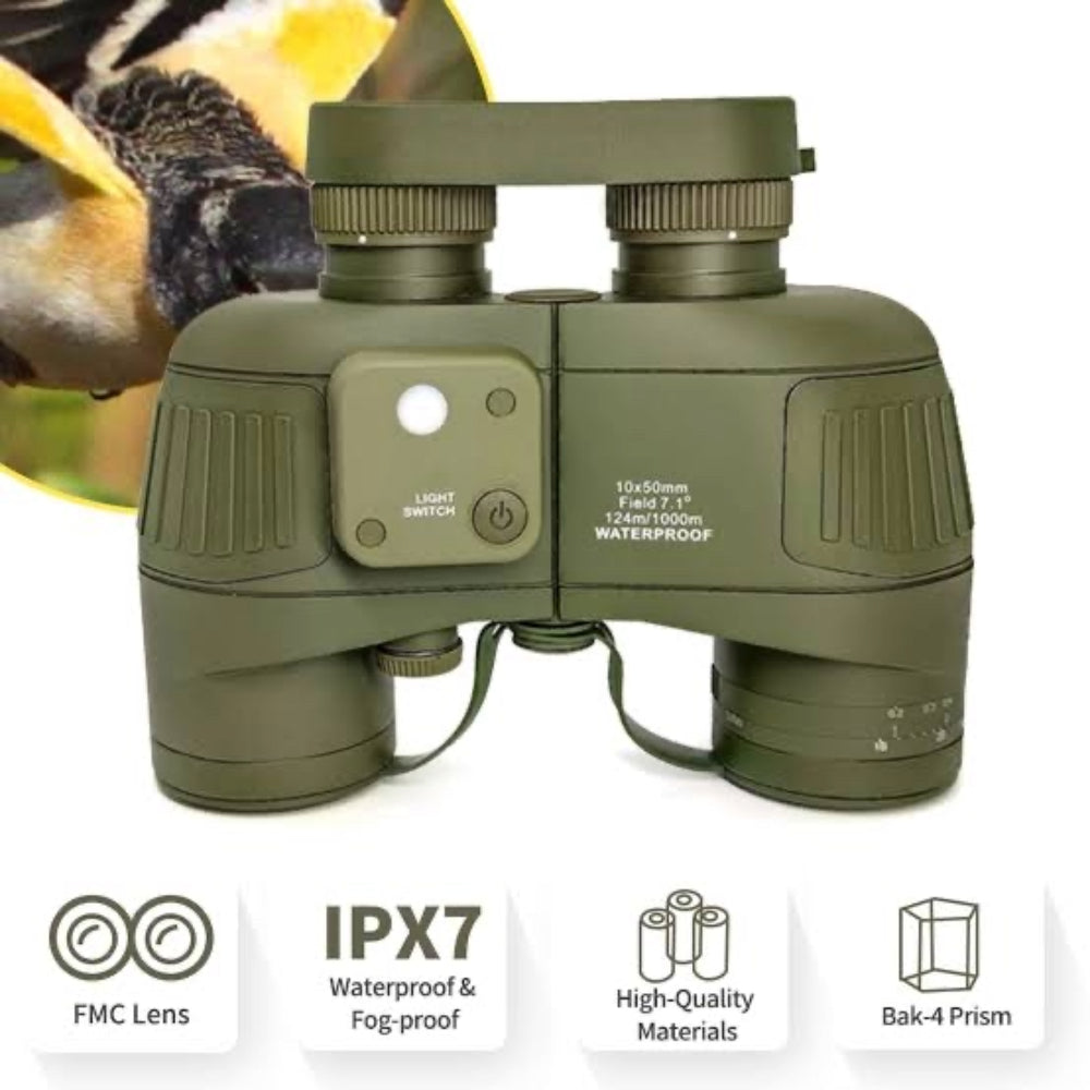 Binóculo Telêmetro Ocular 10x50 HD Prova d'água