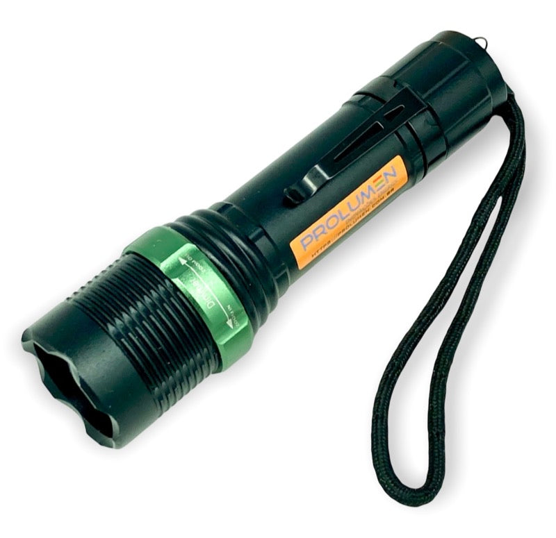 Lanterna LED USB Regulagem foco 38.000 lm 4hs