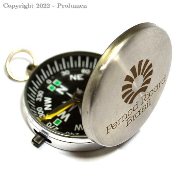 Bússola Bolso Inox Pocket Compass