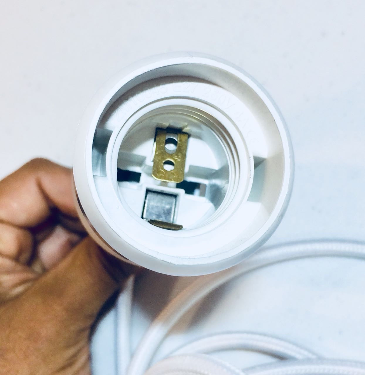 Luminária / Pendente de lâmpada cor branco