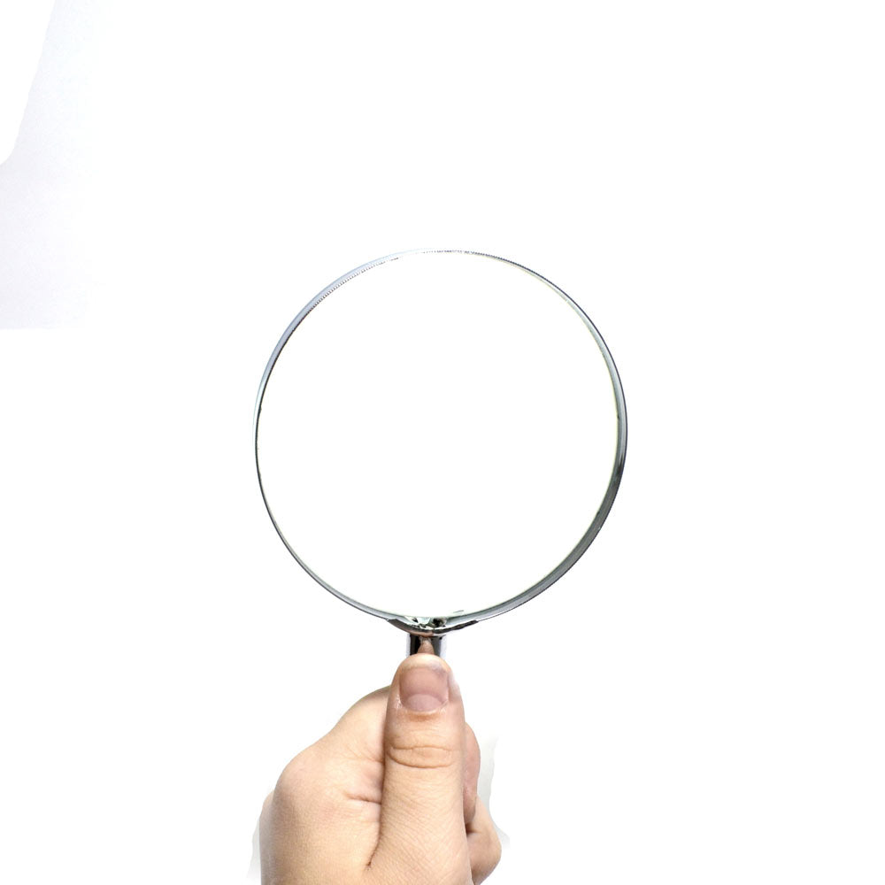 Lupa metálica de cristal com 90mm ø
