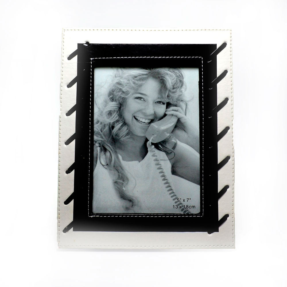 Porta retrato em couro sintético
