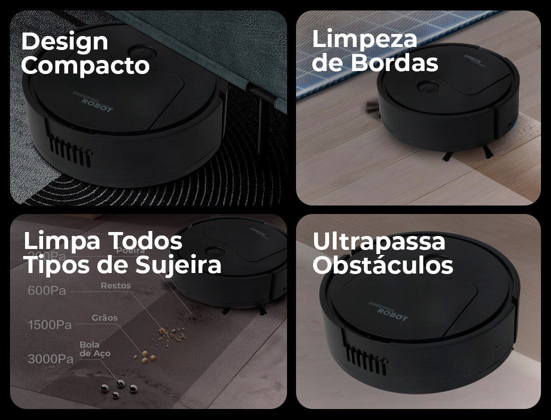 Robo Aspirador Recarregável Usb - Aspirador Minni