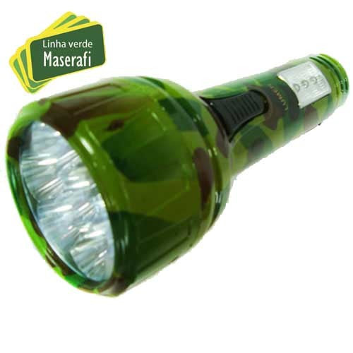 Lanterna LED camuflada recarregável bivolt