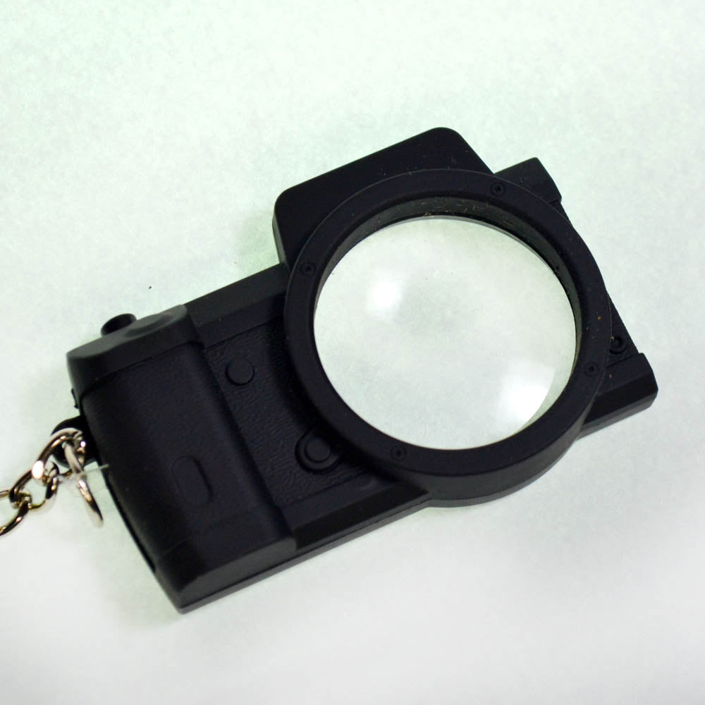 Lupa Chaveiro 8x30mm com LED