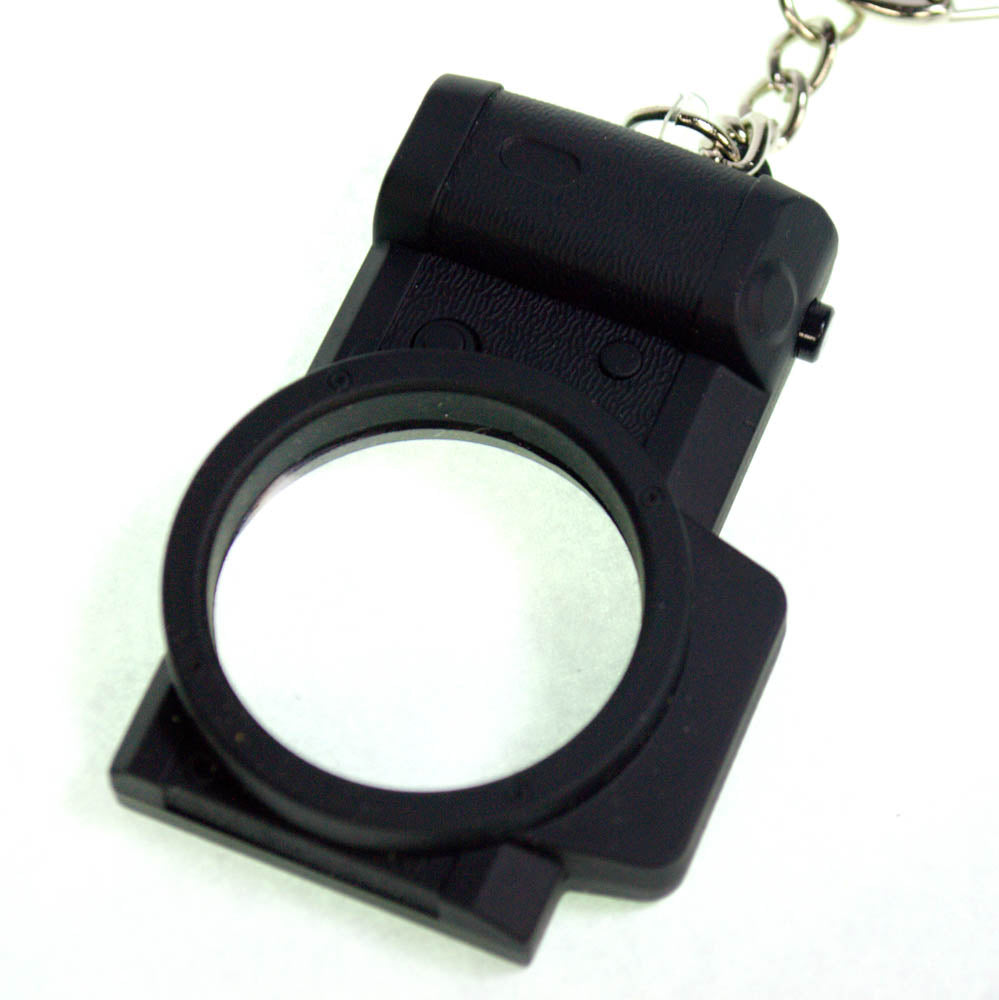 Lupa Chaveiro 8x30mm com LED