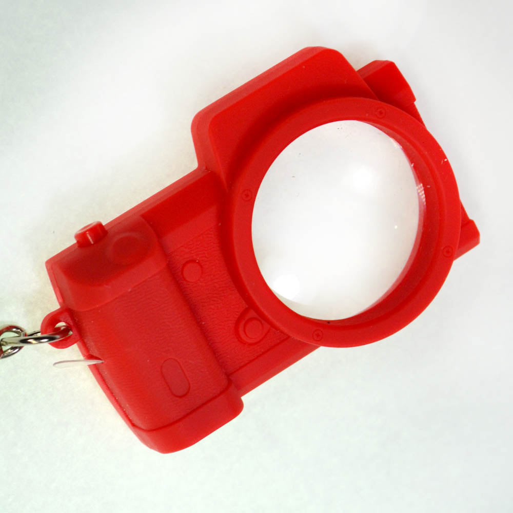 Lupa Chaveiro 8x30mm com LED