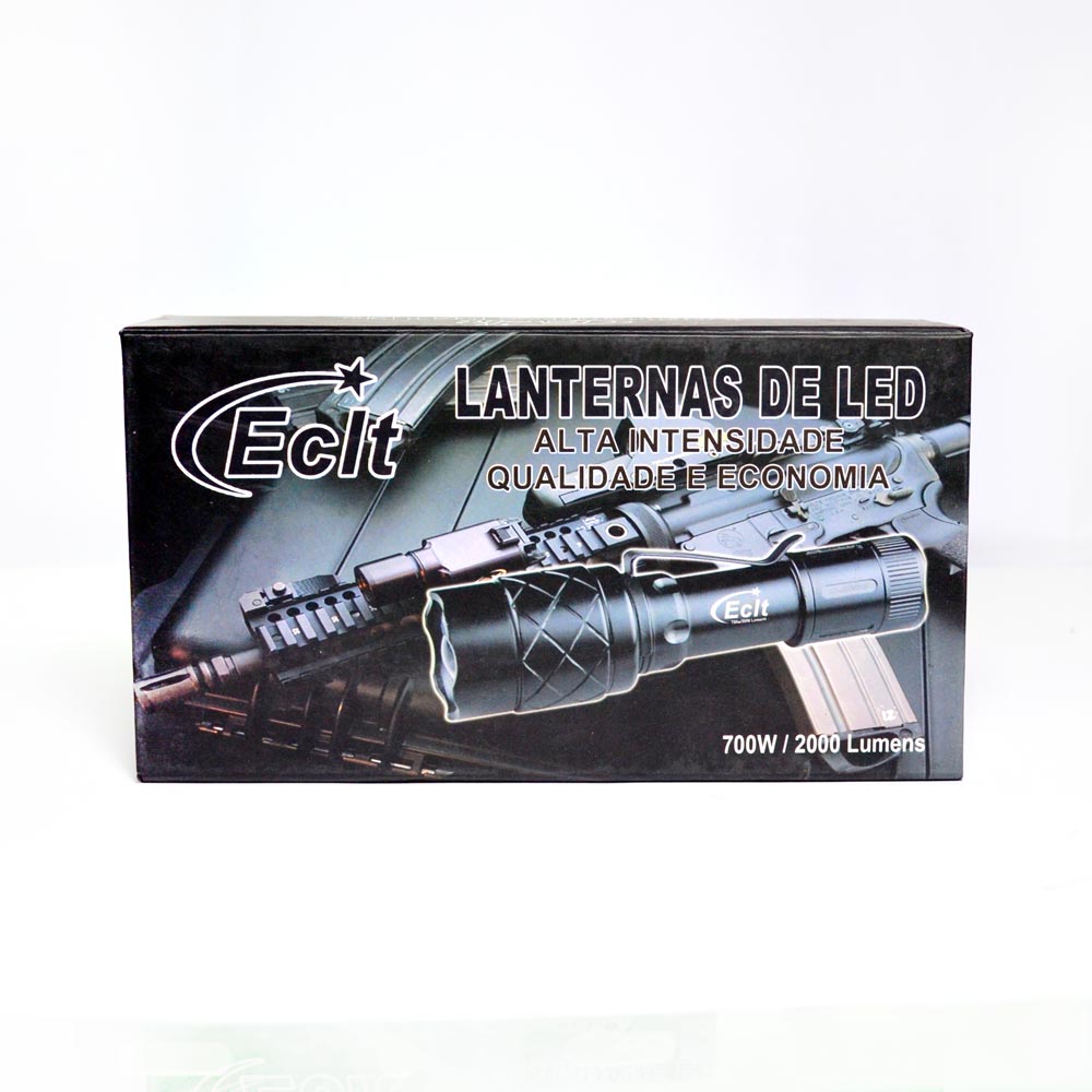 Lanterna LED Tática Recarregável 700w/2000L