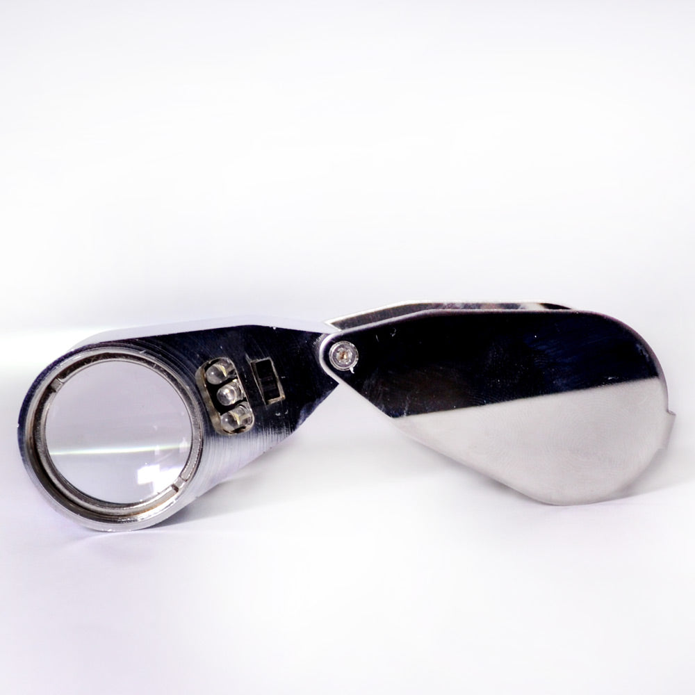 Lupa de Dedo 40x com LED/ UV 25mm