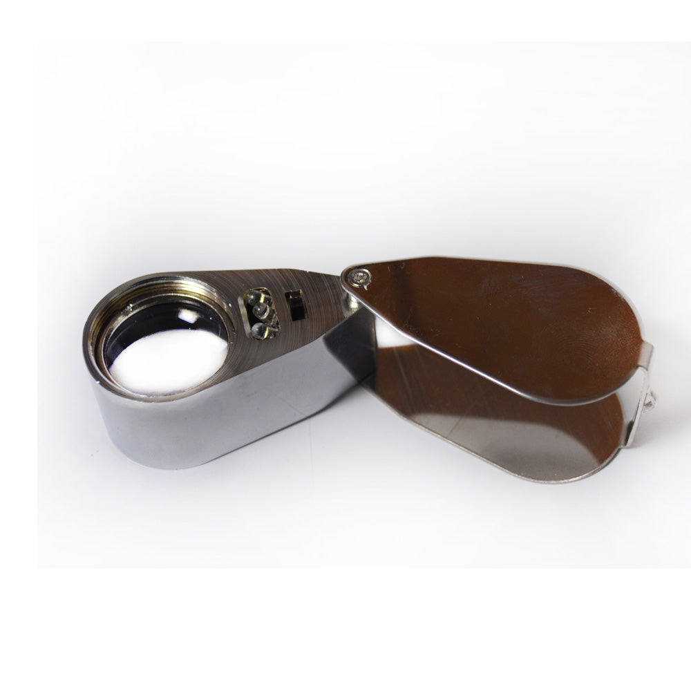 Lupa de Dedo 40x com LED/ UV 25mm