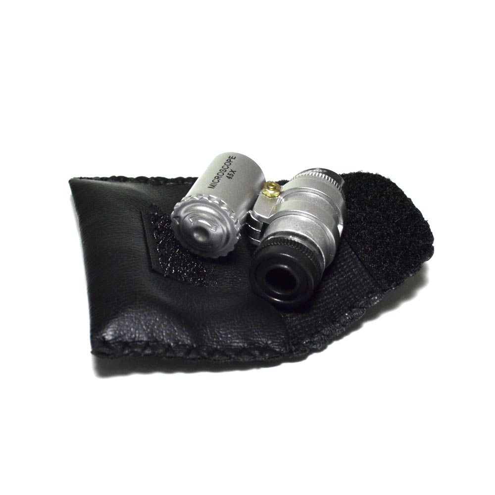 Lupa Microscópio 45x 8mm com LED