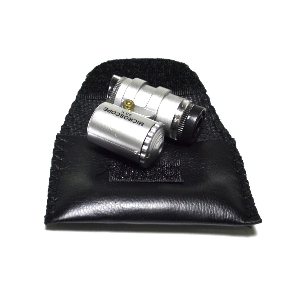 Lupa Microscópio 45x 8mm com LED