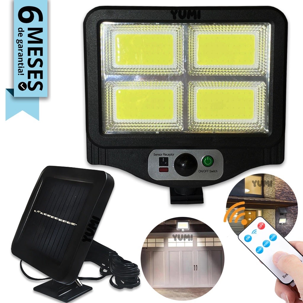 Luminária LED Solar para Portão etc. cabo 4 mt