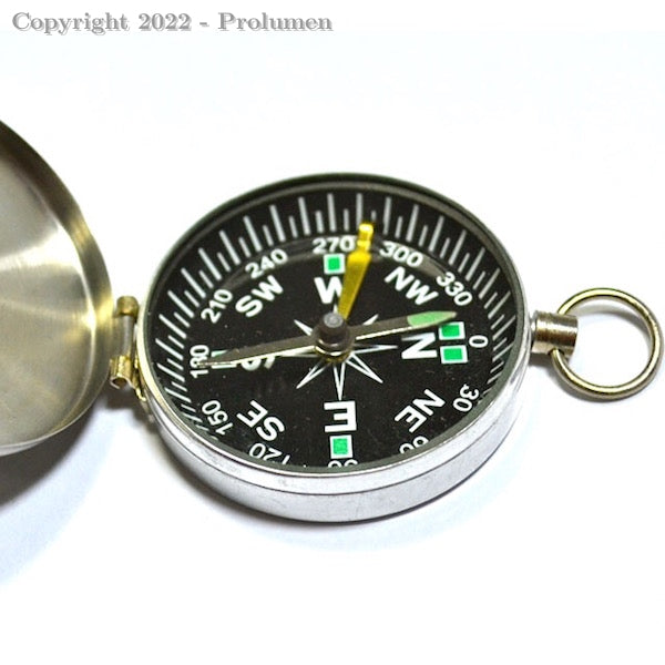 Bússola Bolso Inox Pocket Compass