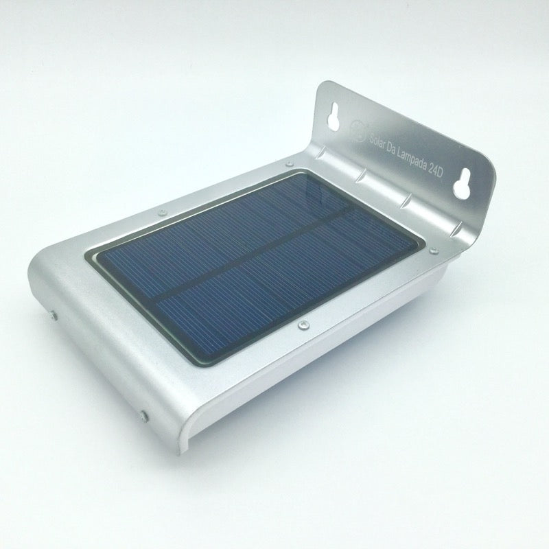 Luminária de LED Solar fotocélula e sensor de presença