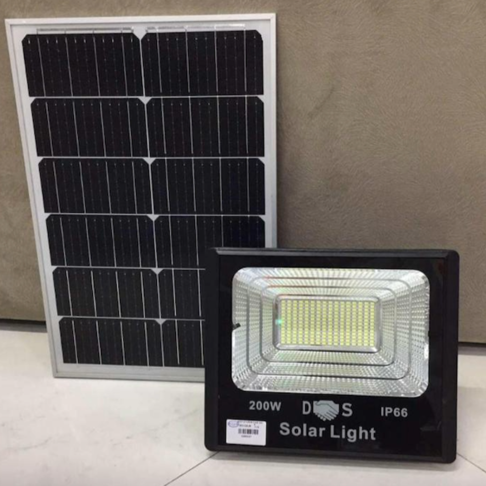 Luminária Refletor Solar fotovoltaica 400W 40000 lúmens