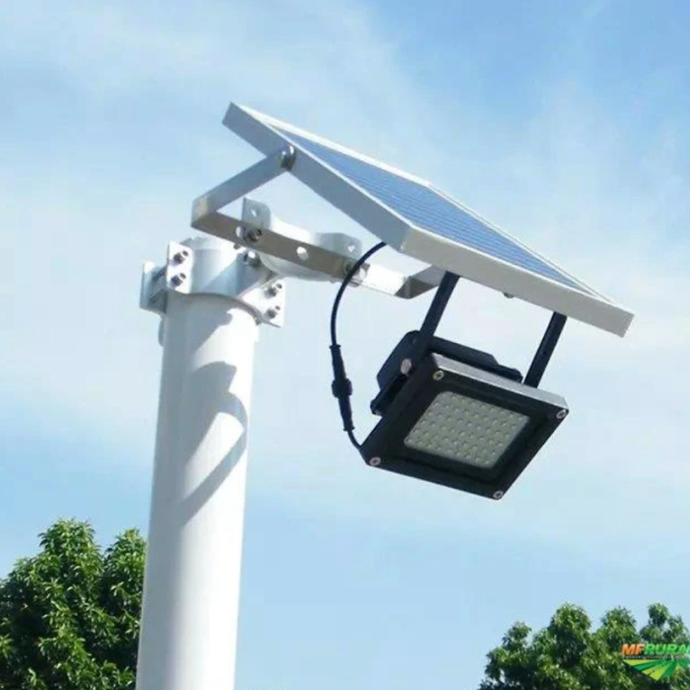 Luminária / Refletor Solar fotovoltaica 200 Watts