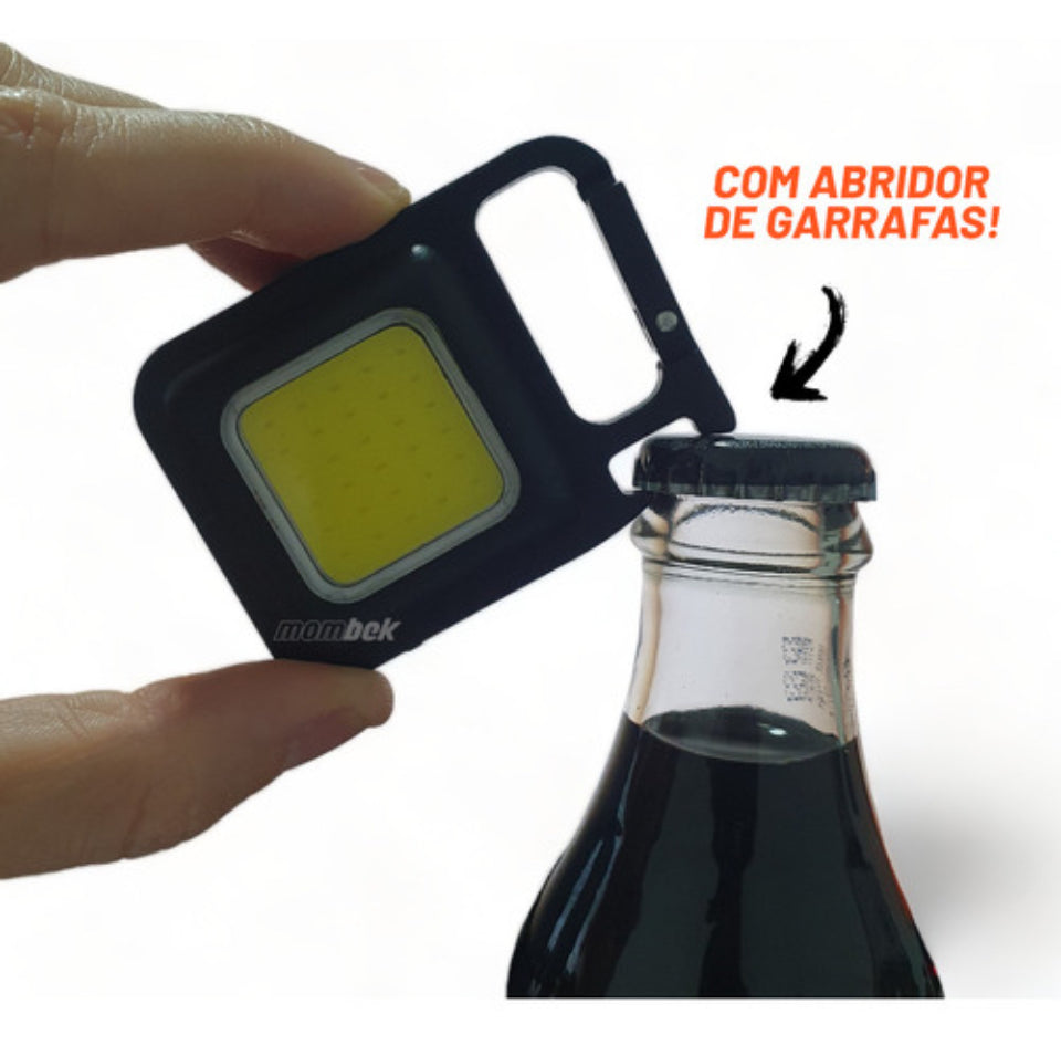 Lanterna Multifuncional Magnética Super Forte abridor garrafas Lanterna Multifuncional Mini Super Forte Chaveiro Pingente Cor da luz Branca Alça Lanterna com Ímã