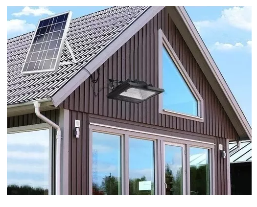 Luminária / Refletor Solar fotovoltaica 60 W - 7200 lumens