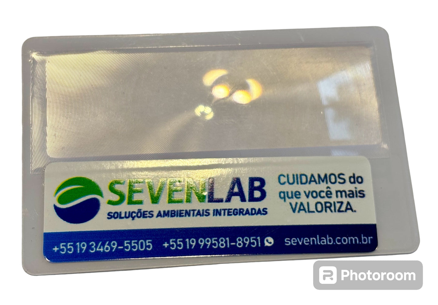 Lupa Cartão Brinde, fina como cartão. Pode ter sua logo !
