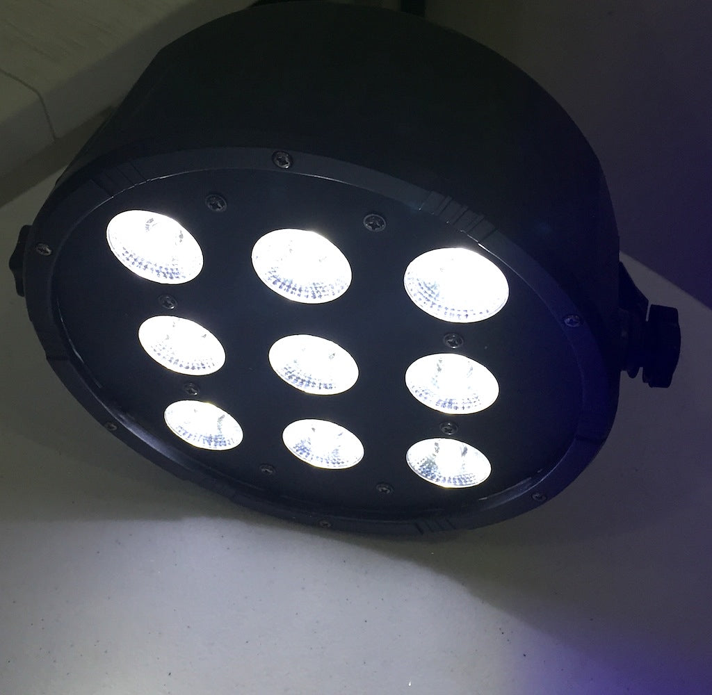 Refletor canhão 9 LEDs colorido 10 Watts