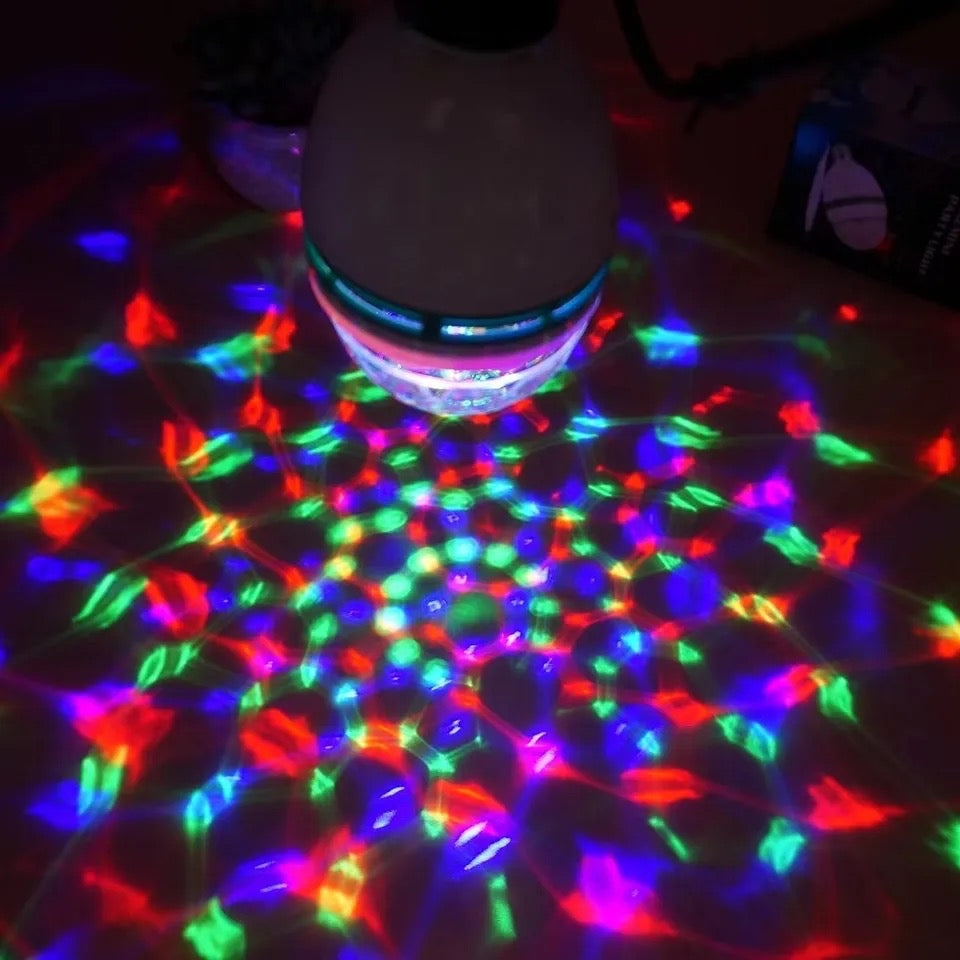 Lâmpada luz festa giratória para festas LED Bulbo