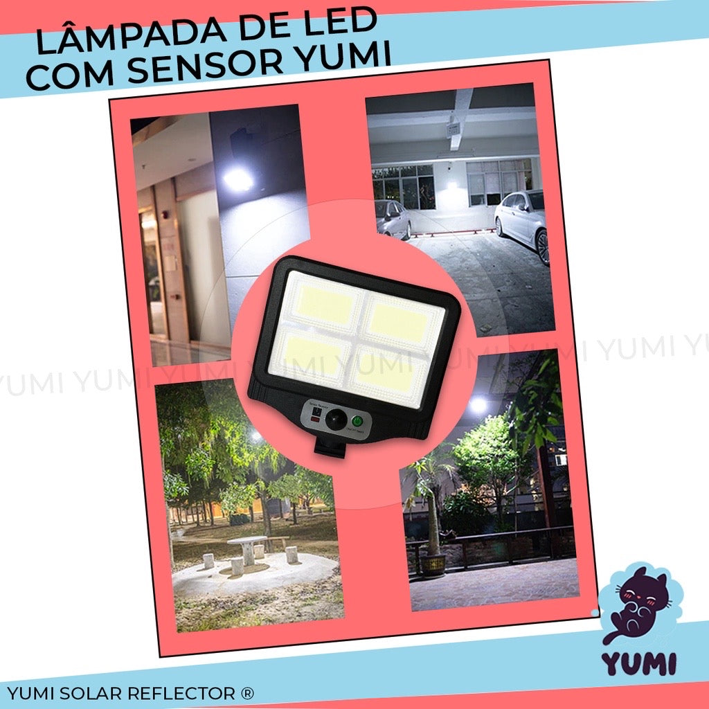 Luminária LED Solar para Portão etc. cabo 4 mt