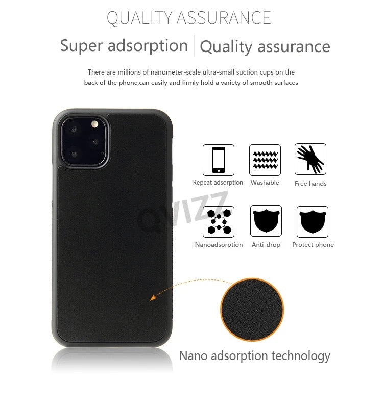 Capa para celular anti deslizante anti gravidade iphone 6,7,8 SE