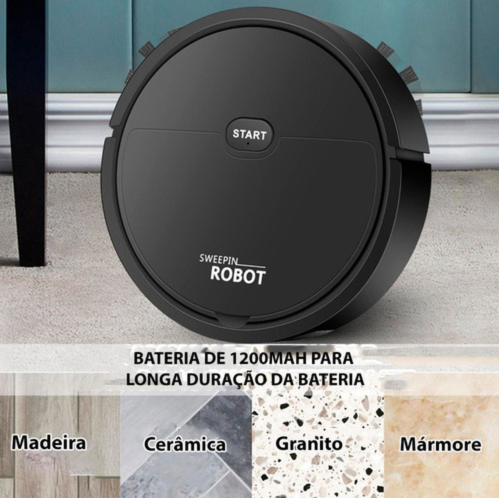 Robo Aspirador Recarregável Usb - Aspirador Minni
