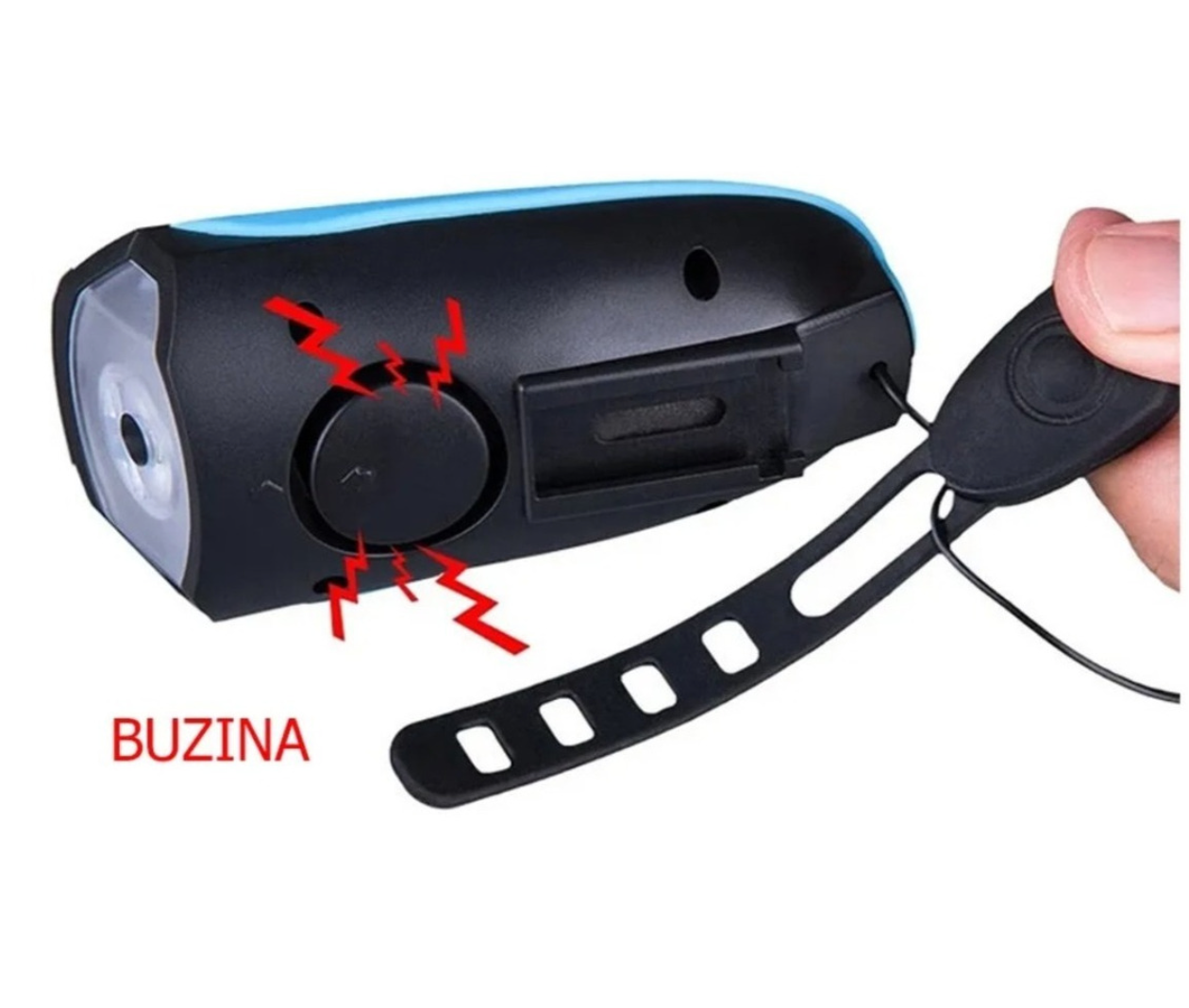 Farol Led De Bike, Recarregável Usb Buzina Ip65