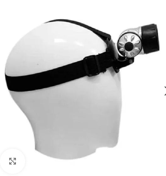 Lanterna LED de cabeça com 07 LEDs - À prova d'água IP55