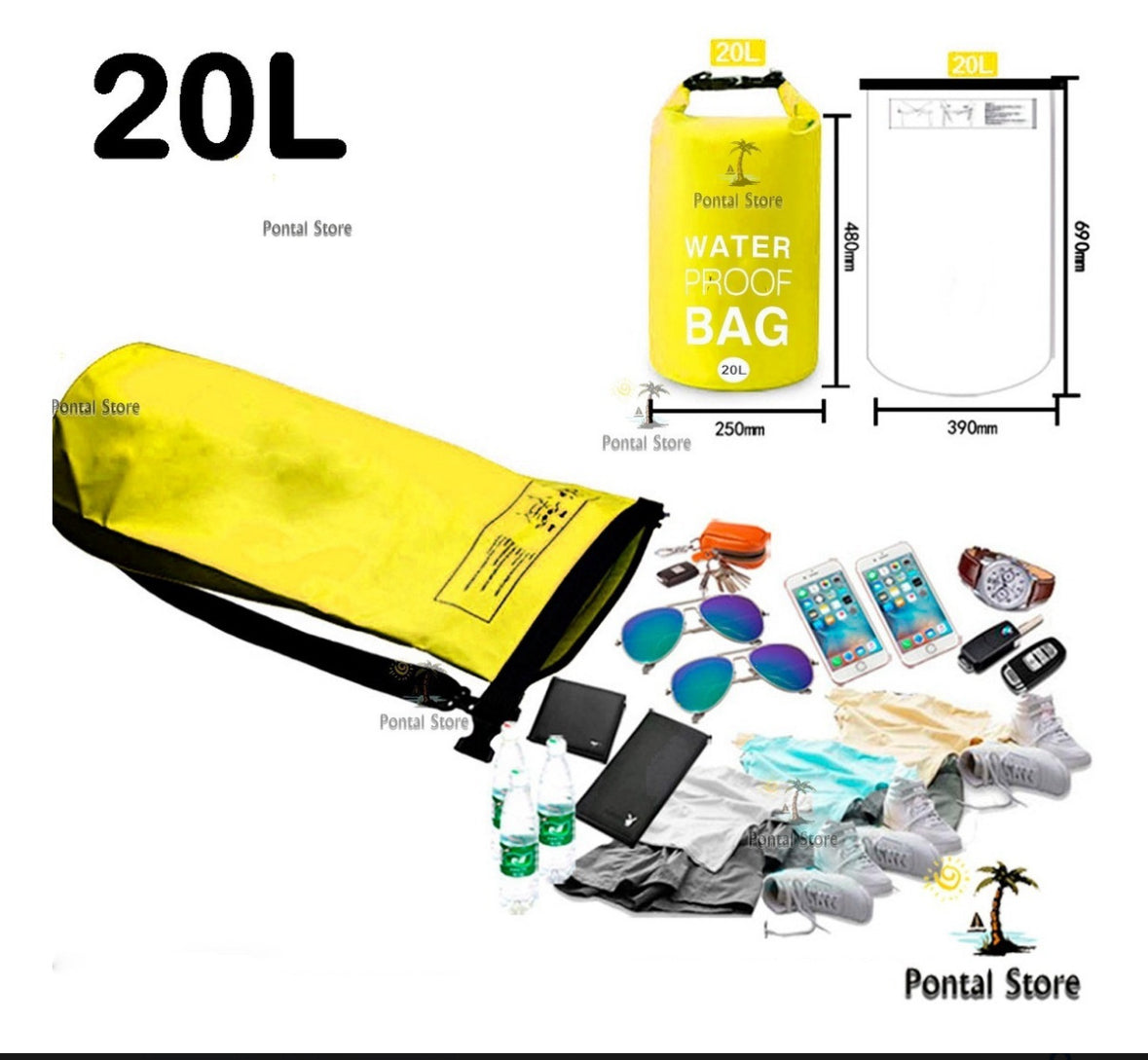Mochila estanque, Impermeável para natação outdoor, ciclismo, náutica, caminhada .
