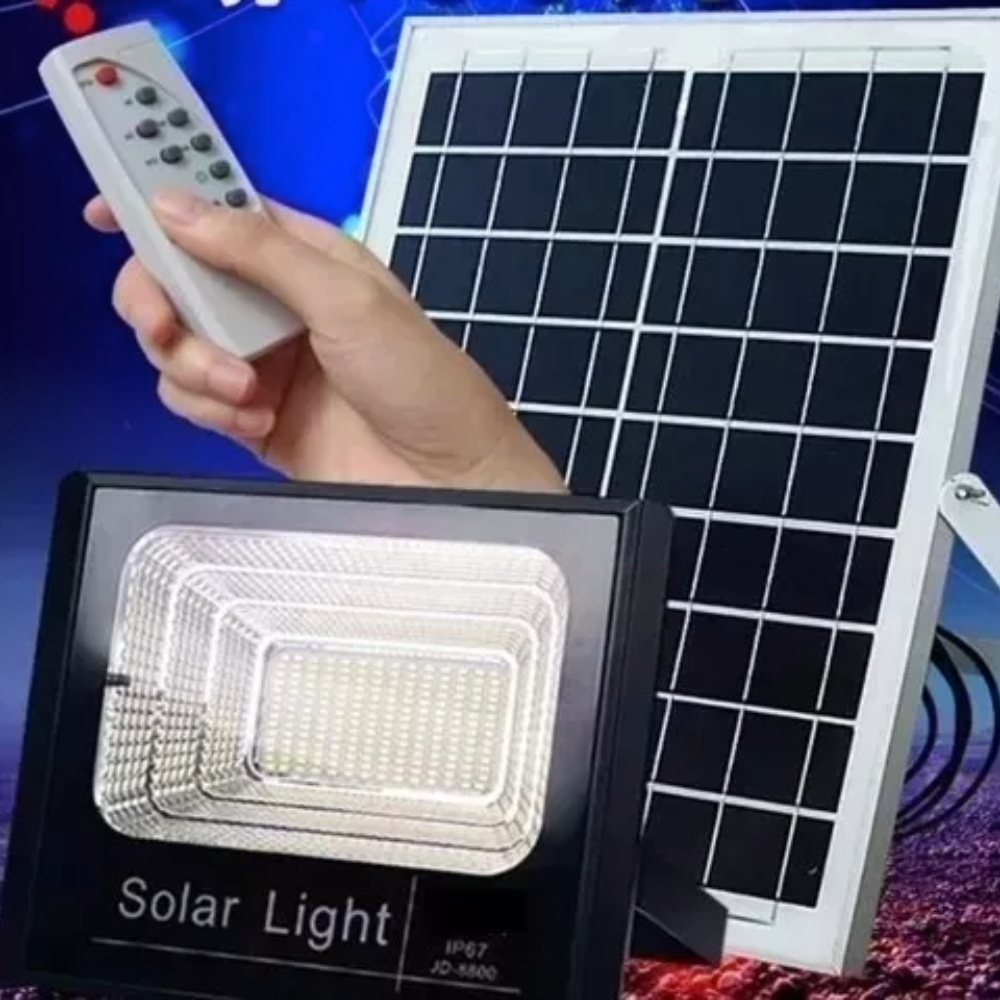Luminária / Refletor Solar fotovoltaica 200 Watts