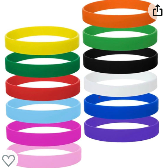 Pulseira de silicone