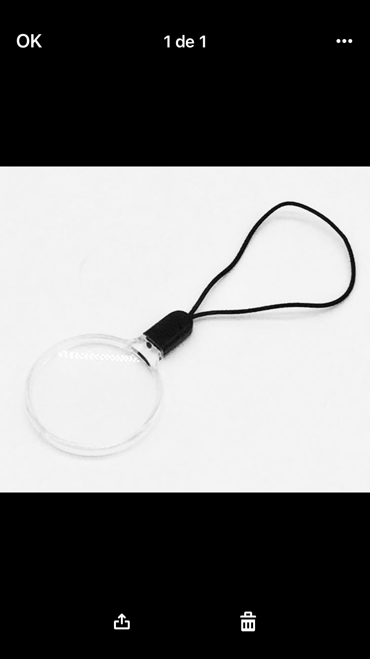 Lupa Auxiliar leitura 3x32mm cordão elástico