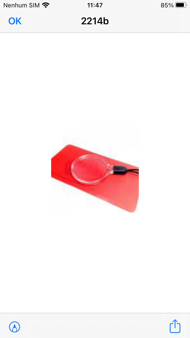 Lupa Auxiliar leitura 3x32mm cordão elástico