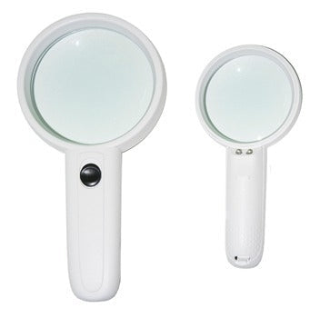 Lupa 3x 75mm com 2 Leds