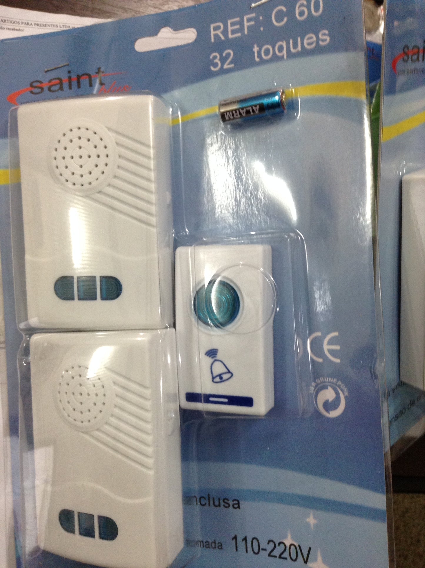 Campainha sem fio dupla