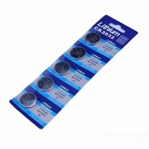 Blister com 5 Bateria alcalina 3V - CR2032