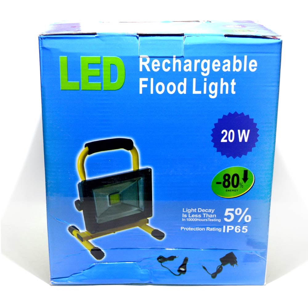 Refletor LED recarregável 20 Watts