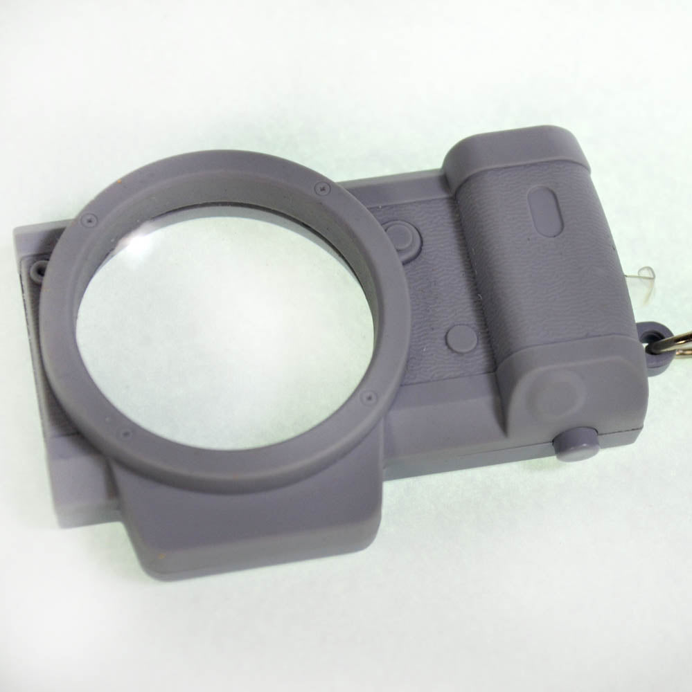 Lupa Chaveiro 8x30mm com LED