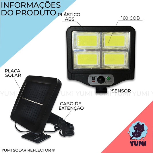 Luminária LED Solar para Portão etc.  cabo 4 mt