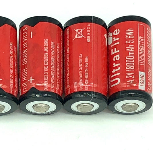 Bateria ICR17335 CR123A recarregável 16340