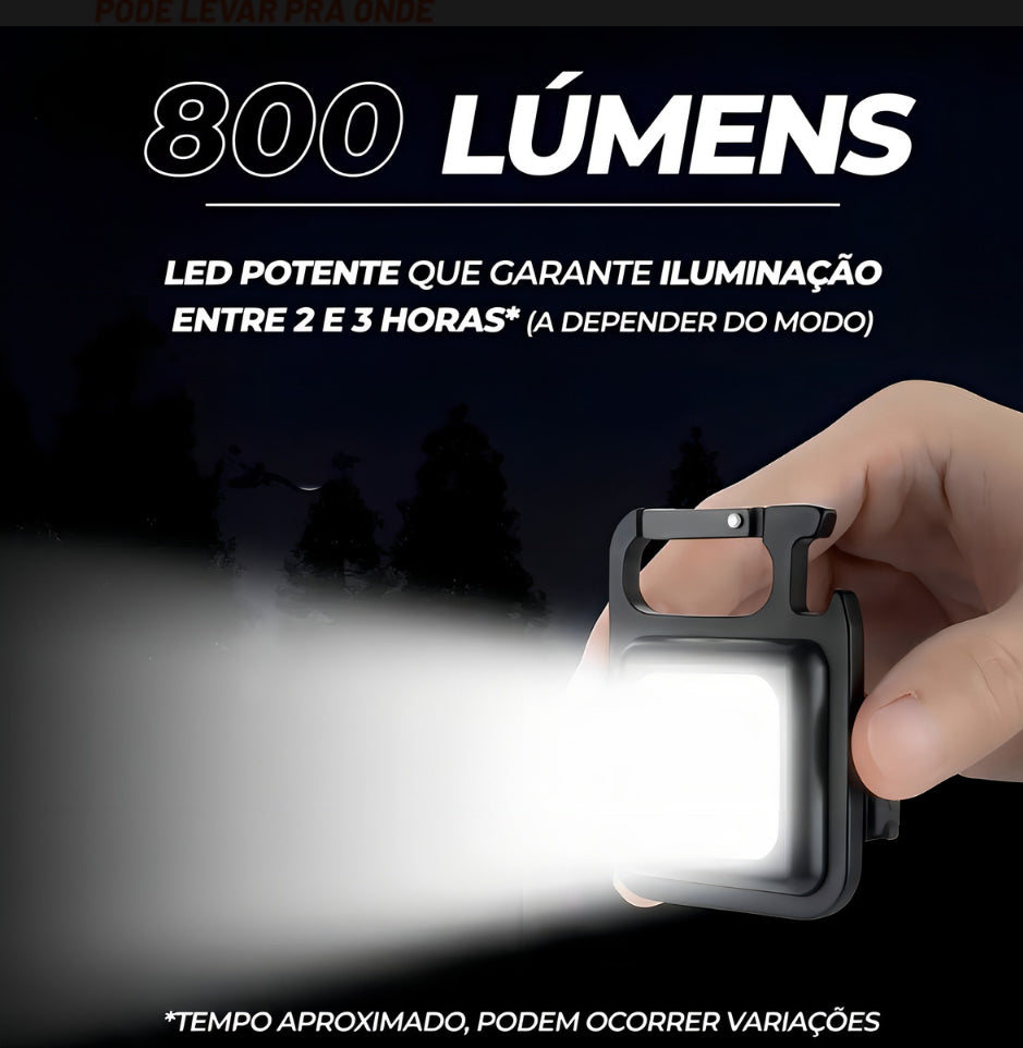 Lanterna Multifuncional Magnética  Super Forte  abridor garrafas Lanterna Multifuncional Mini Super Forte Chaveiro Pingente Cor da luz Branca Alça Lanterna com Ímã