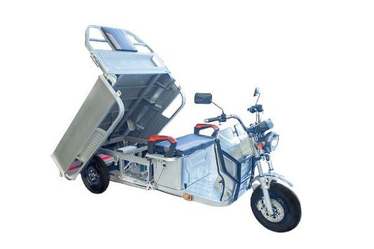 TRICICLO elétrico Cargo,  Caçamba basculante até 200 kg carga