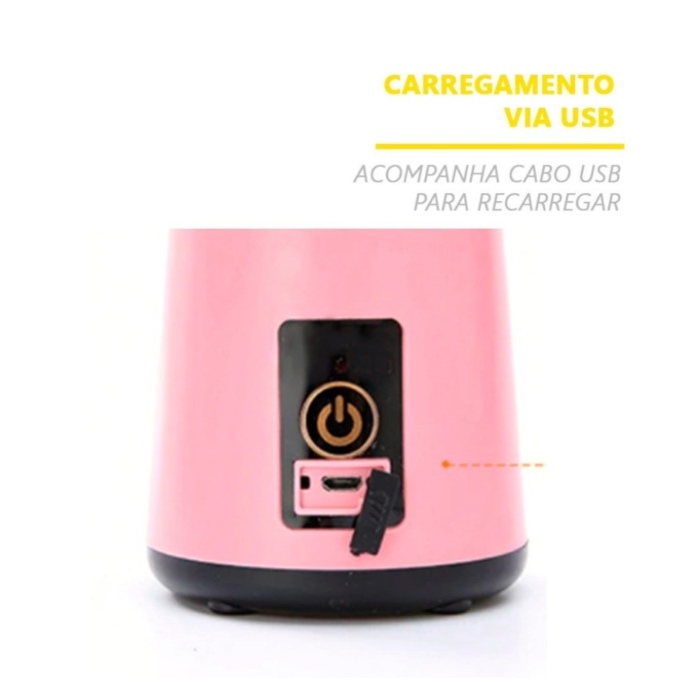 Liquidificador Portátil Pro Recarregável Usb