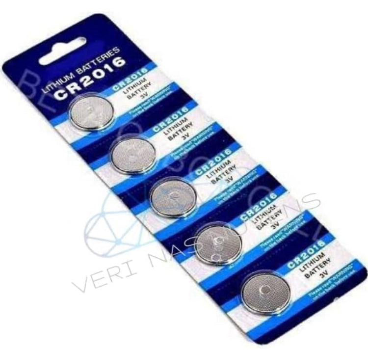 Blister com 5 Bateria alcalina 3V - CR2016