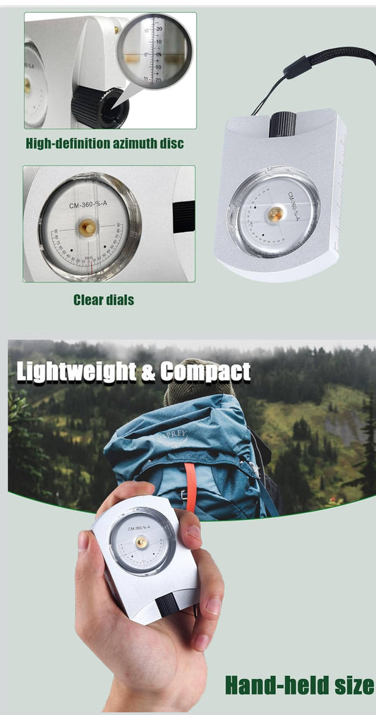Bússola geológica tipo Clar modelo DQL-16 A/B ALTITUDE PRO altímetro & Clinômetro Profissional de Precisão