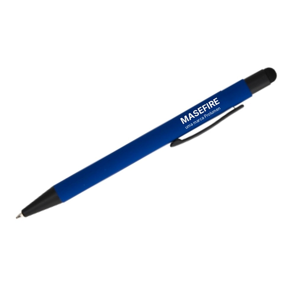 Caneta Touch 2.0 Metal Emborrachada Personalizada com Logo (Gravação a Laser) - Ref 4576
